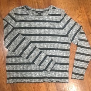 Long sleeve striped top